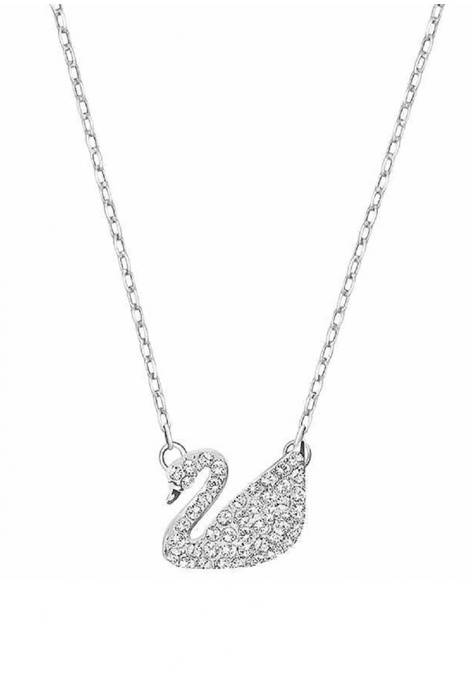 Swan Necklace White Crystals Wallpaper