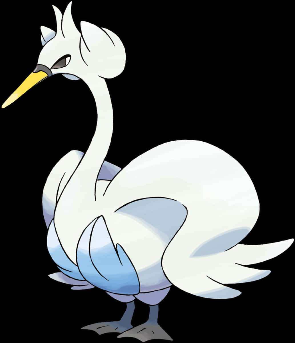 Download Swan Pokemon Swanna Illustration | Wallpapers.com