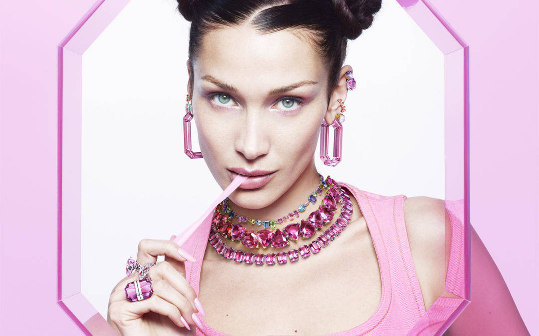 Swarovski Bella Hadid Pink Jewelry Wallpaper