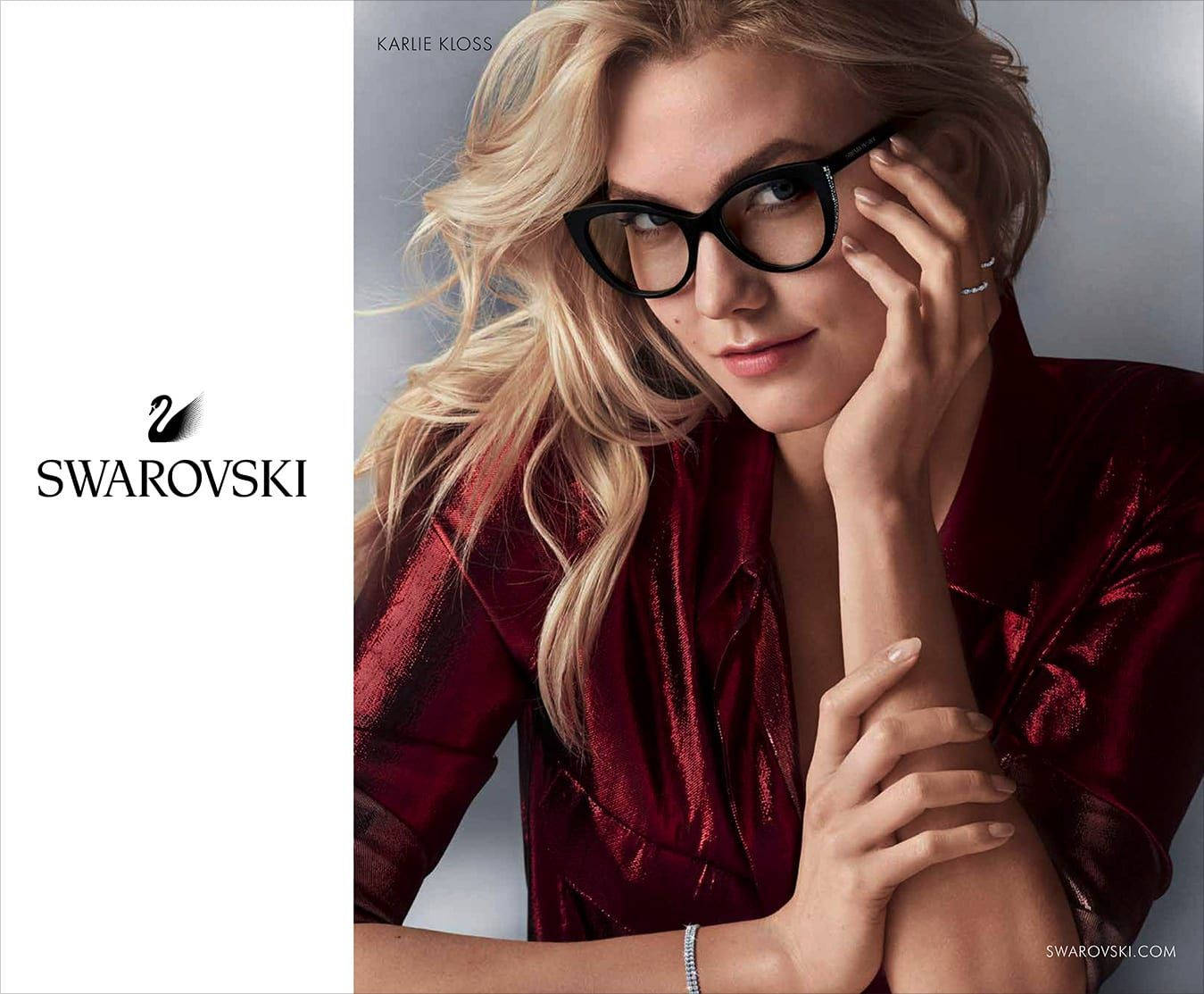 Swarovski Glasses Karlie Kloss Wallpaper