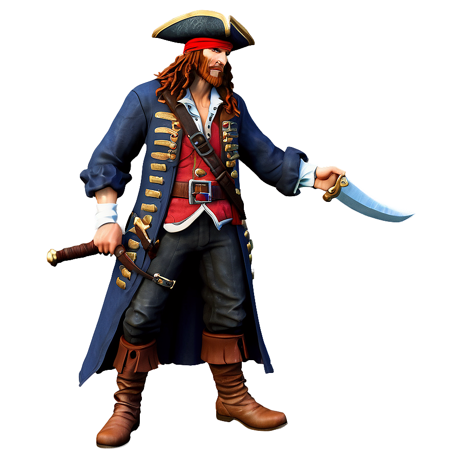 Swashbuckling Rogue Pirate Png Web PNG