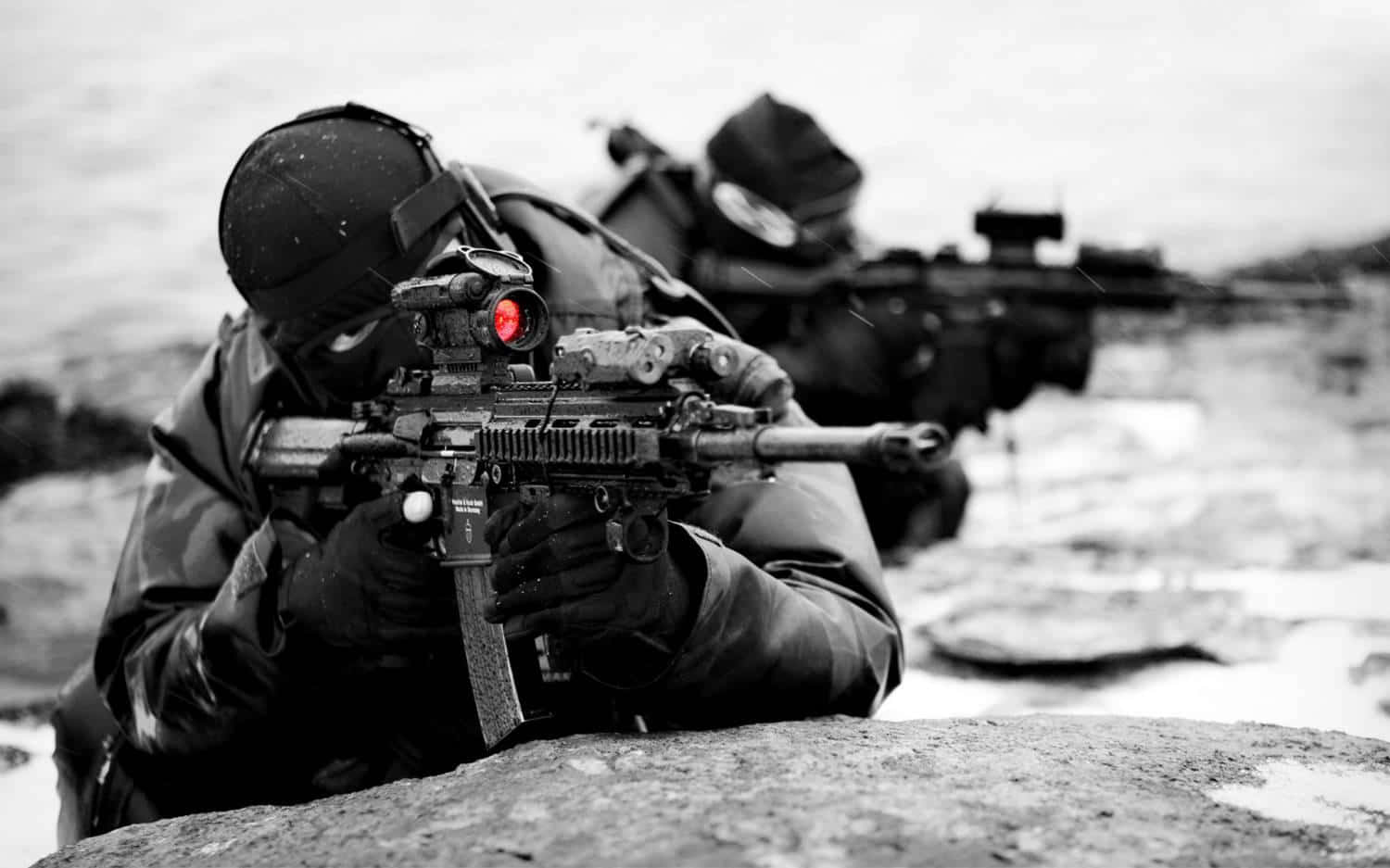Elite SWAT Team Ready to Take Action Wallpaper