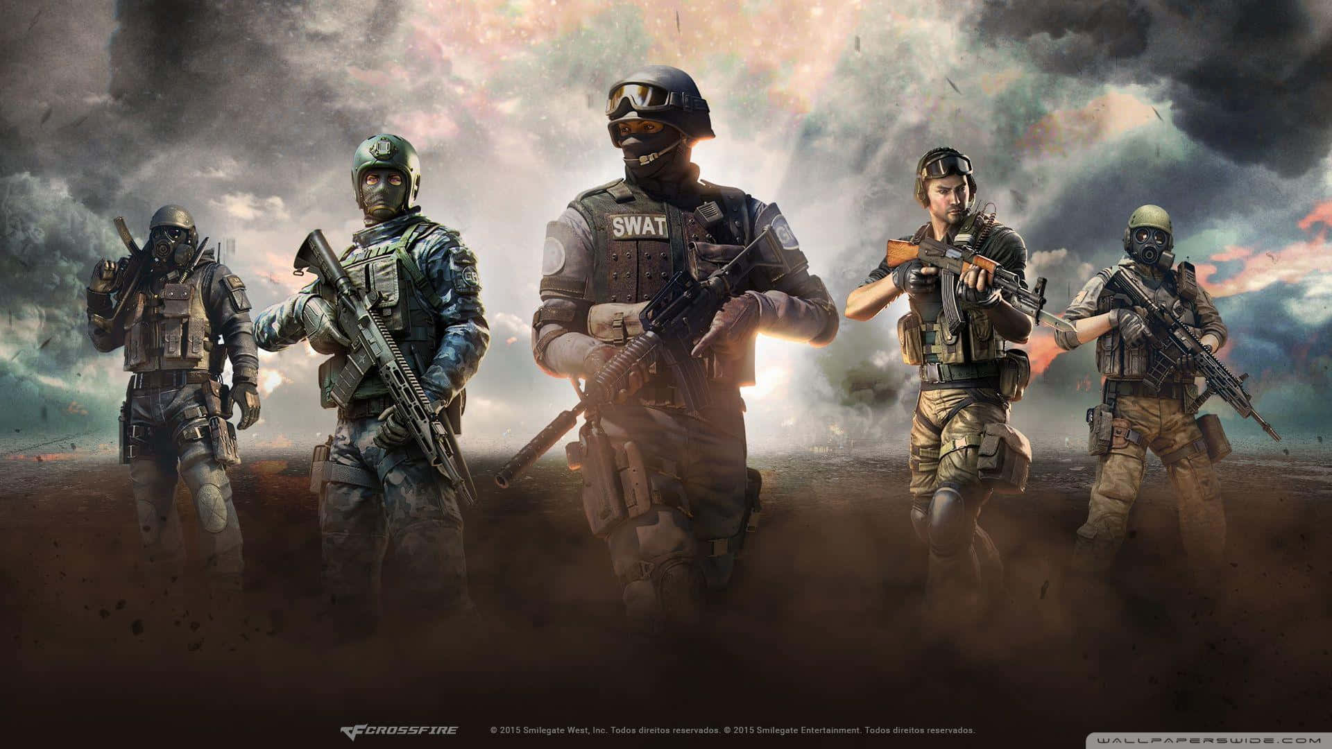 SWAT Forces ready to tackle their mission Wallpaper