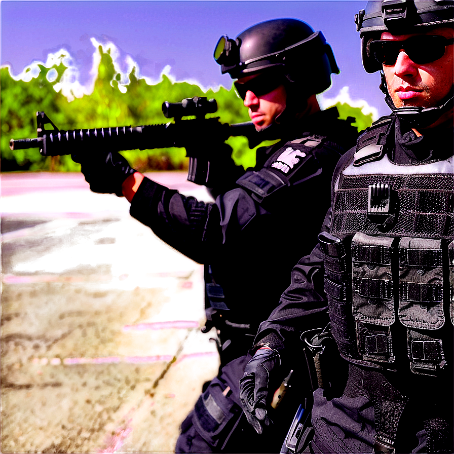 Swat Close Protection Detail Png 06122024 PNG