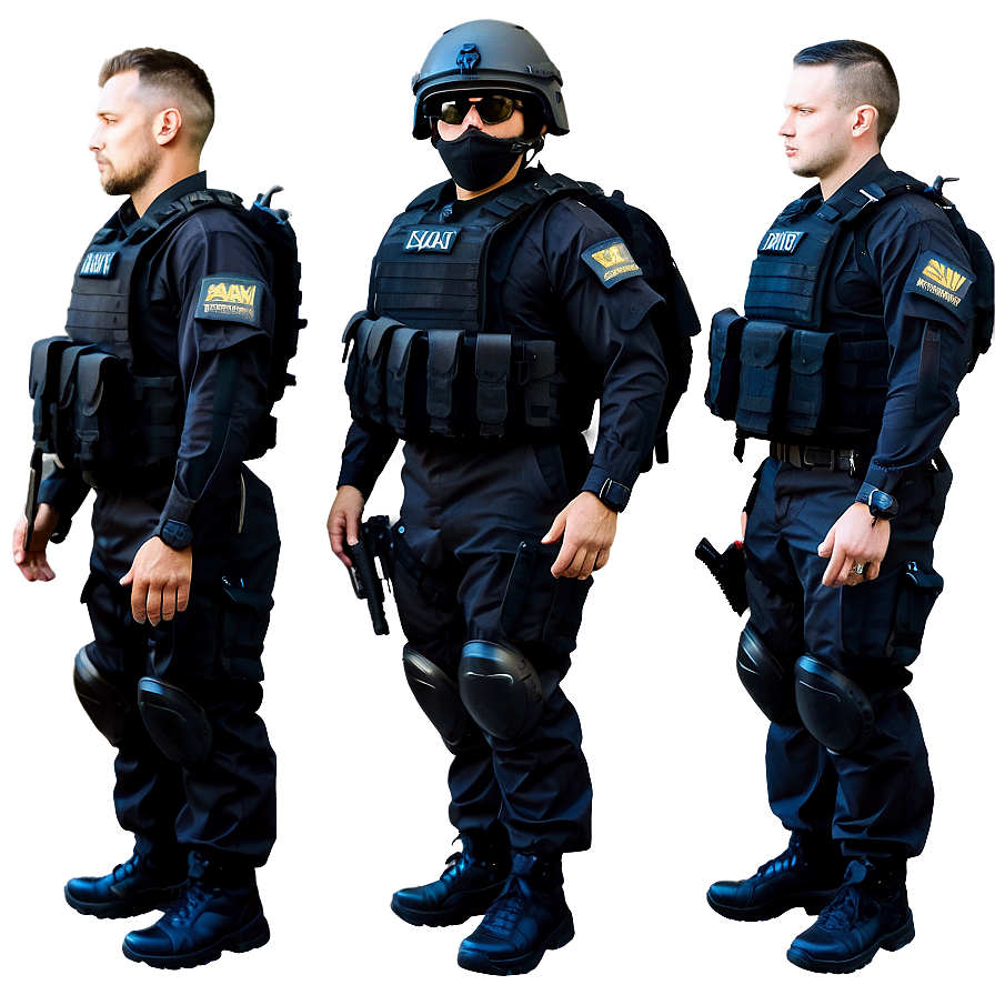 Swat Close Protection Detail Png Wso55 PNG