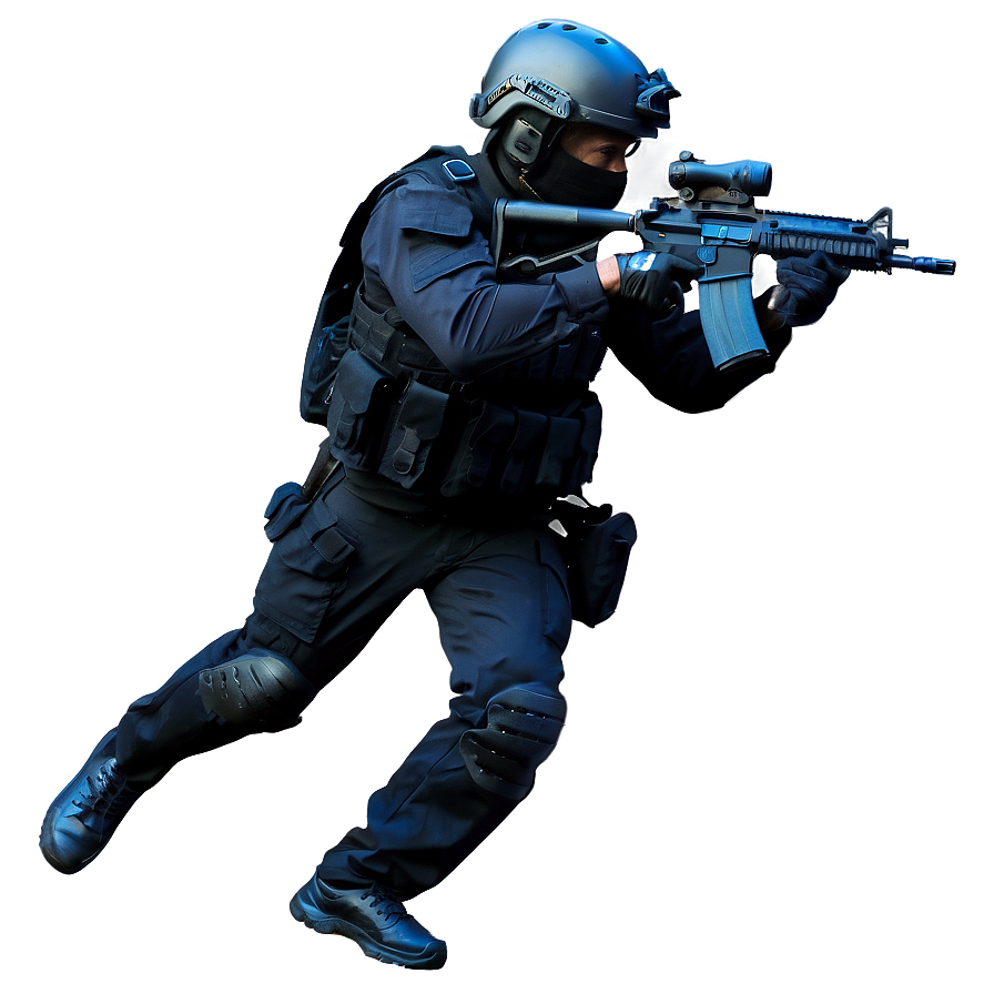 Swat Close Quarters Combat Png Kar34 PNG