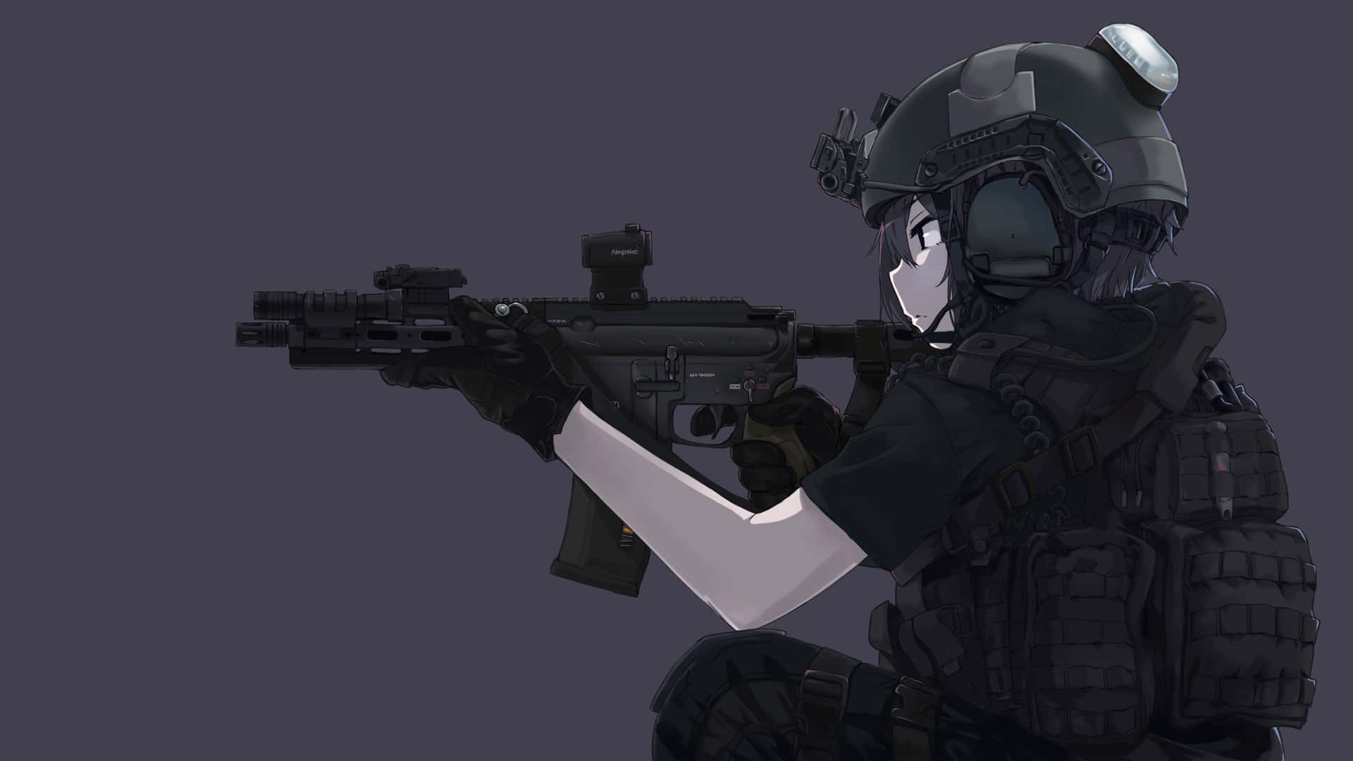 Etmedlem Af Det Elite Specialvåben- Og Taktikteam (swat). Wallpaper