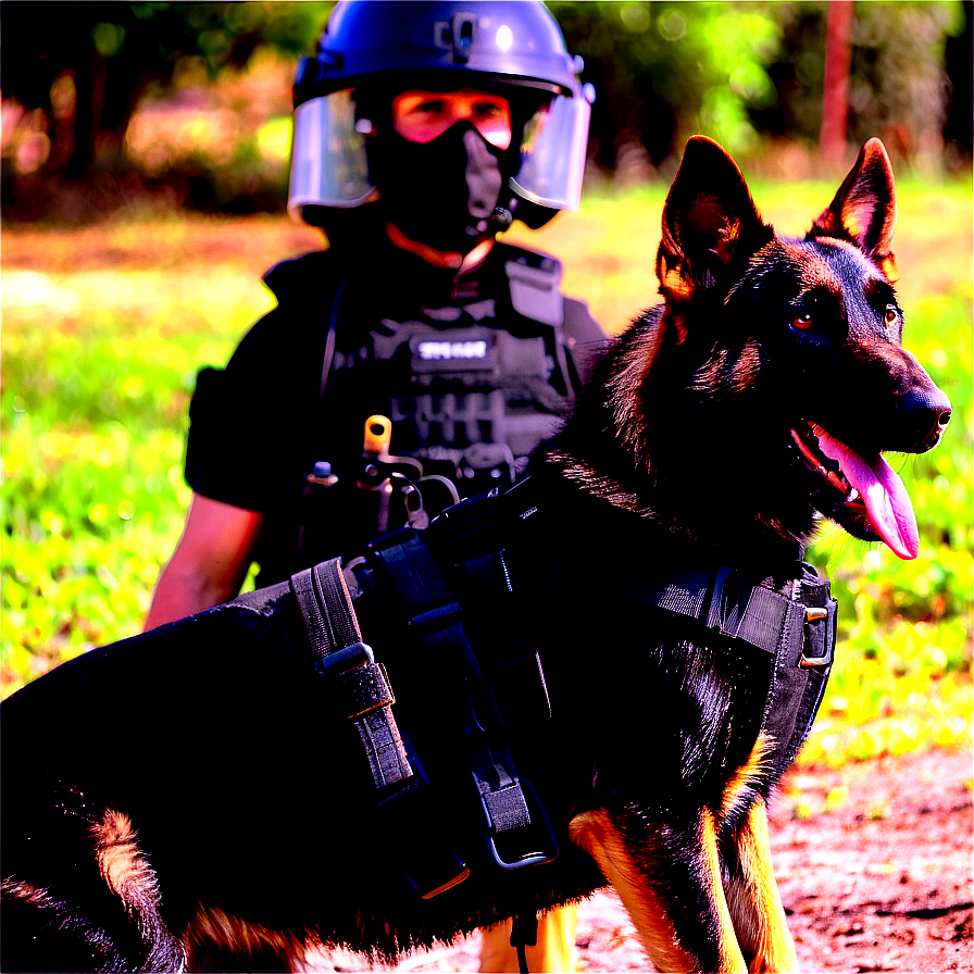 Swat K9 Unit In Action Png 06122024 PNG