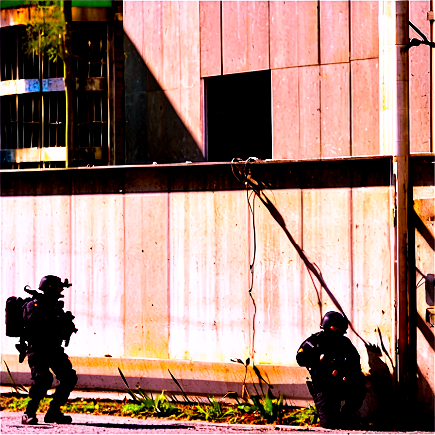 Swat Team Clearing Building Png 5 PNG