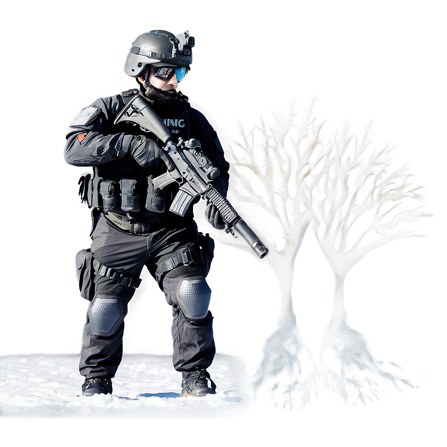 Swat Team In Winter Operations Png 80 PNG