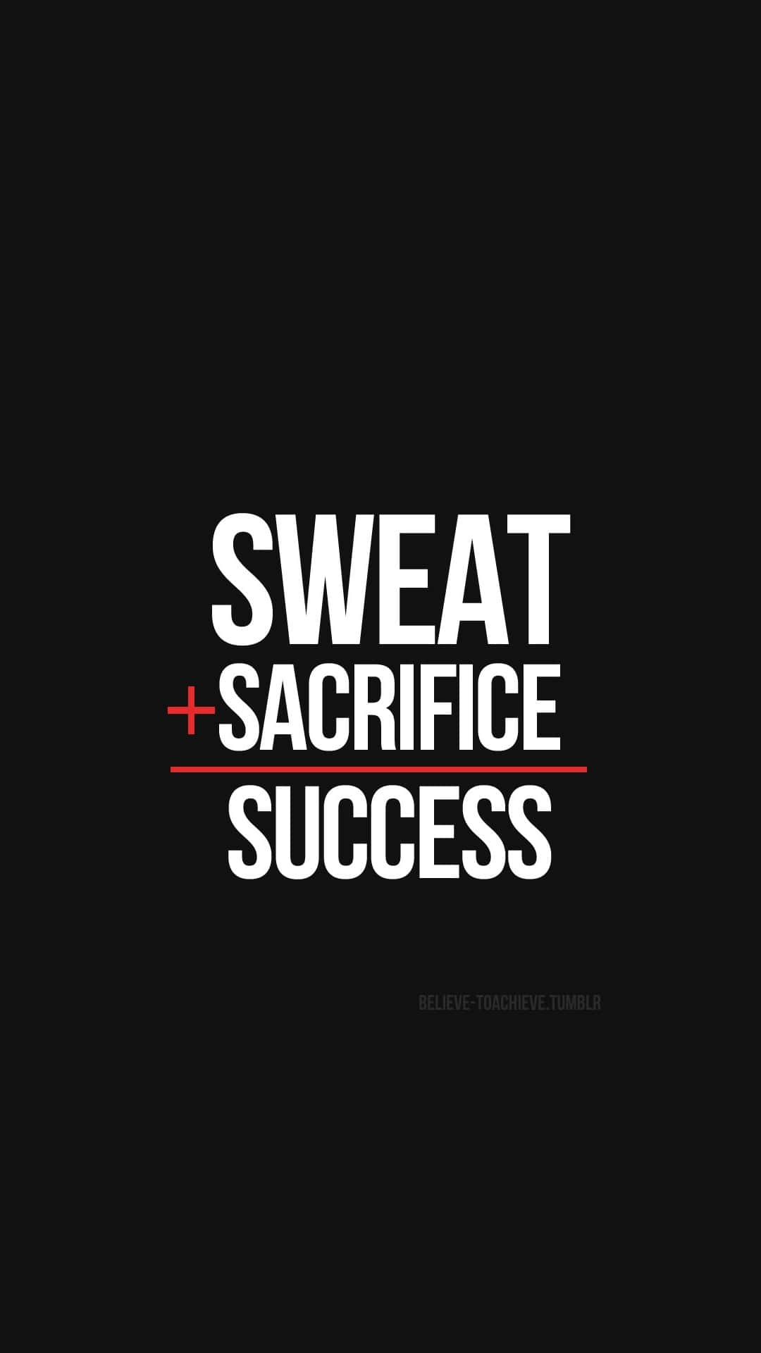 Sweat Sacrifice Success Quote Wallpaper