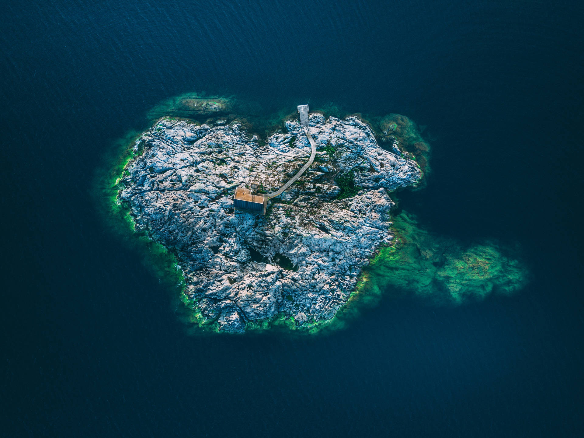 Svezia Isola Dell'arcipelago Di Uto Sfondo