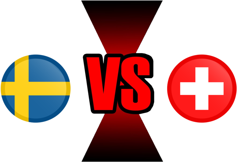 Sweden Versus Switzerland Graphic PNG