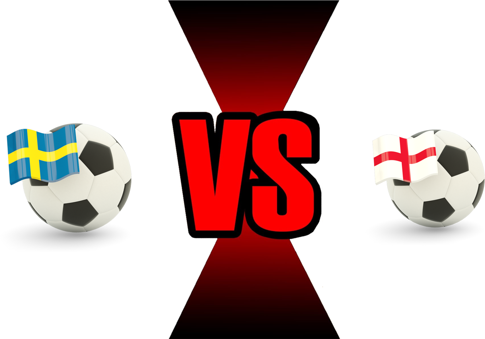 Swedenvs England Soccer Match Graphic PNG