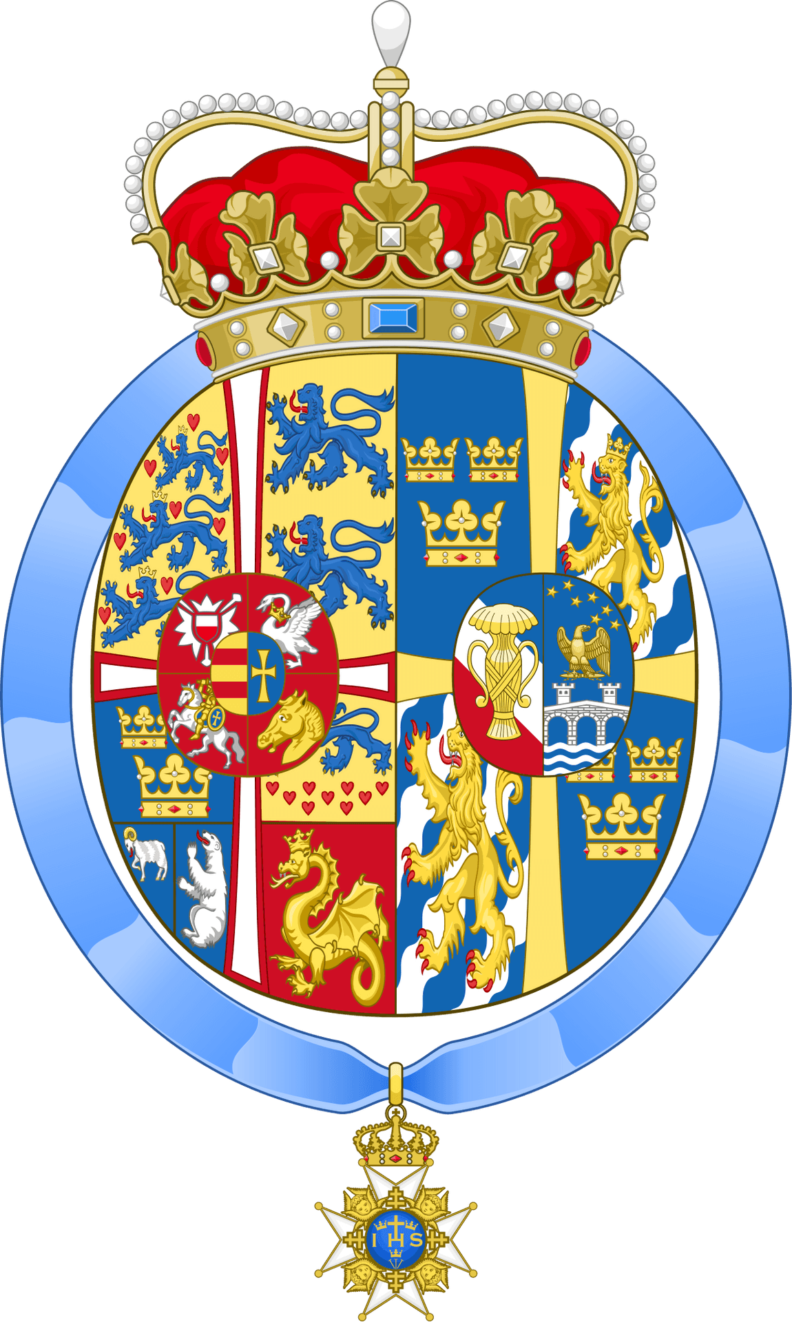 Swedish_ Royal_ Coat_of_ Arms PNG