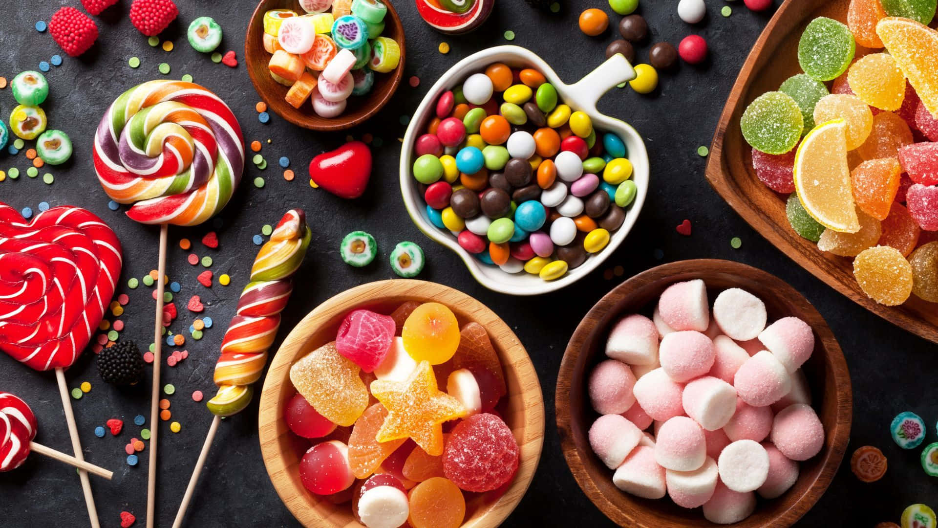 Delicious Colorful Candy Background