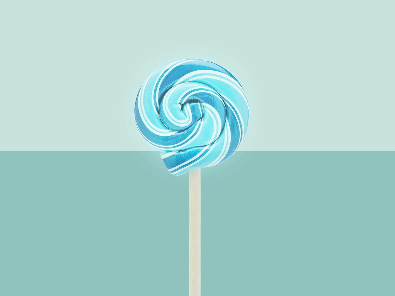 Sweet Blue Lollipop Wallpaper
