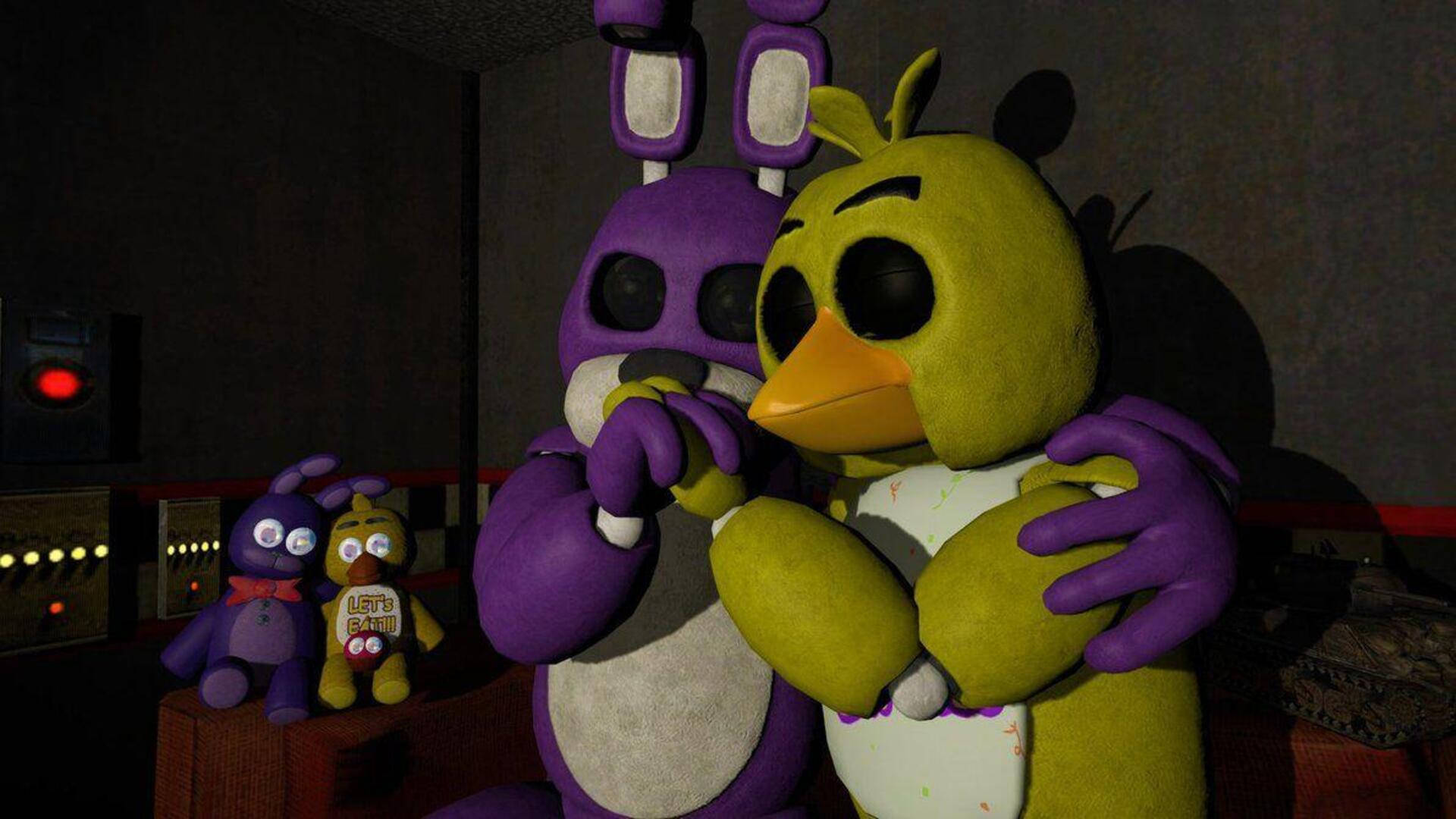 Sweet Bonnie And Chica FNAF Wallpaper