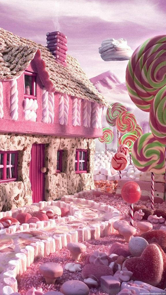 Sweet Candy House Wallpaper