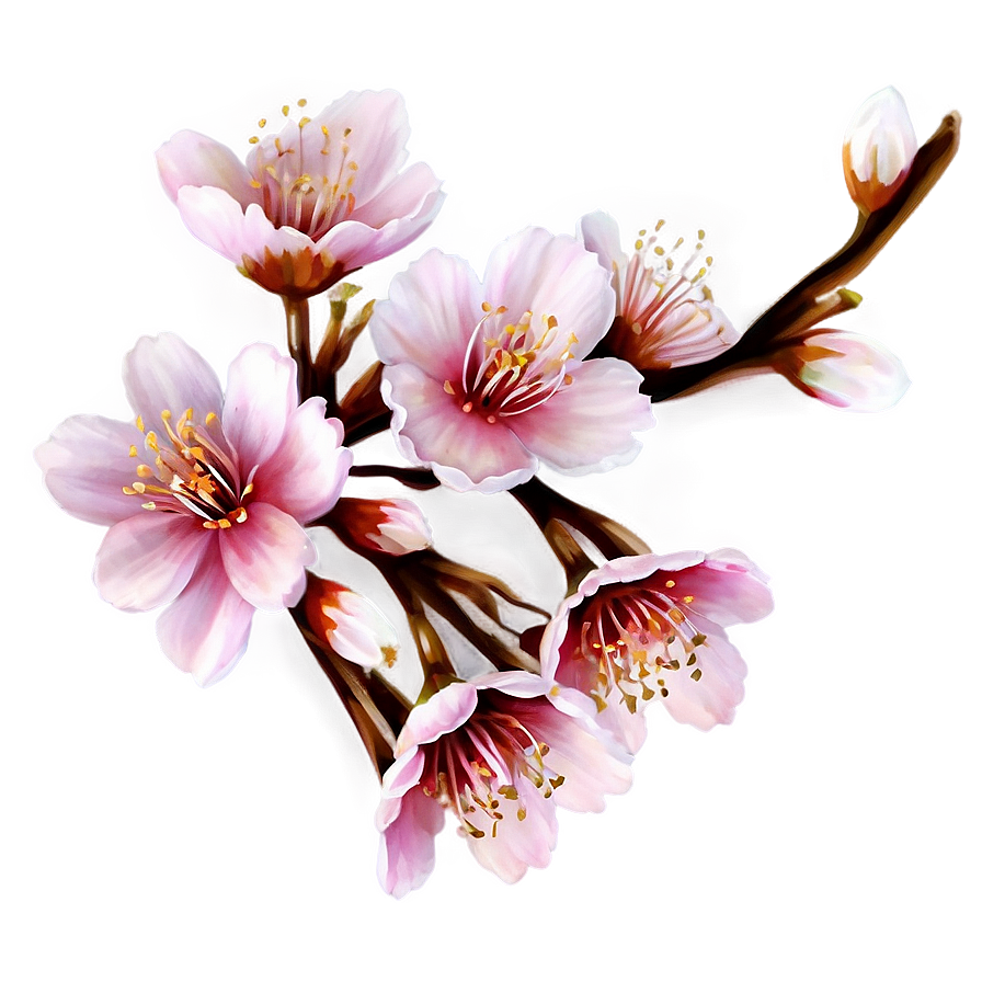Sweet Cherry Blossom Png 06252024 PNG