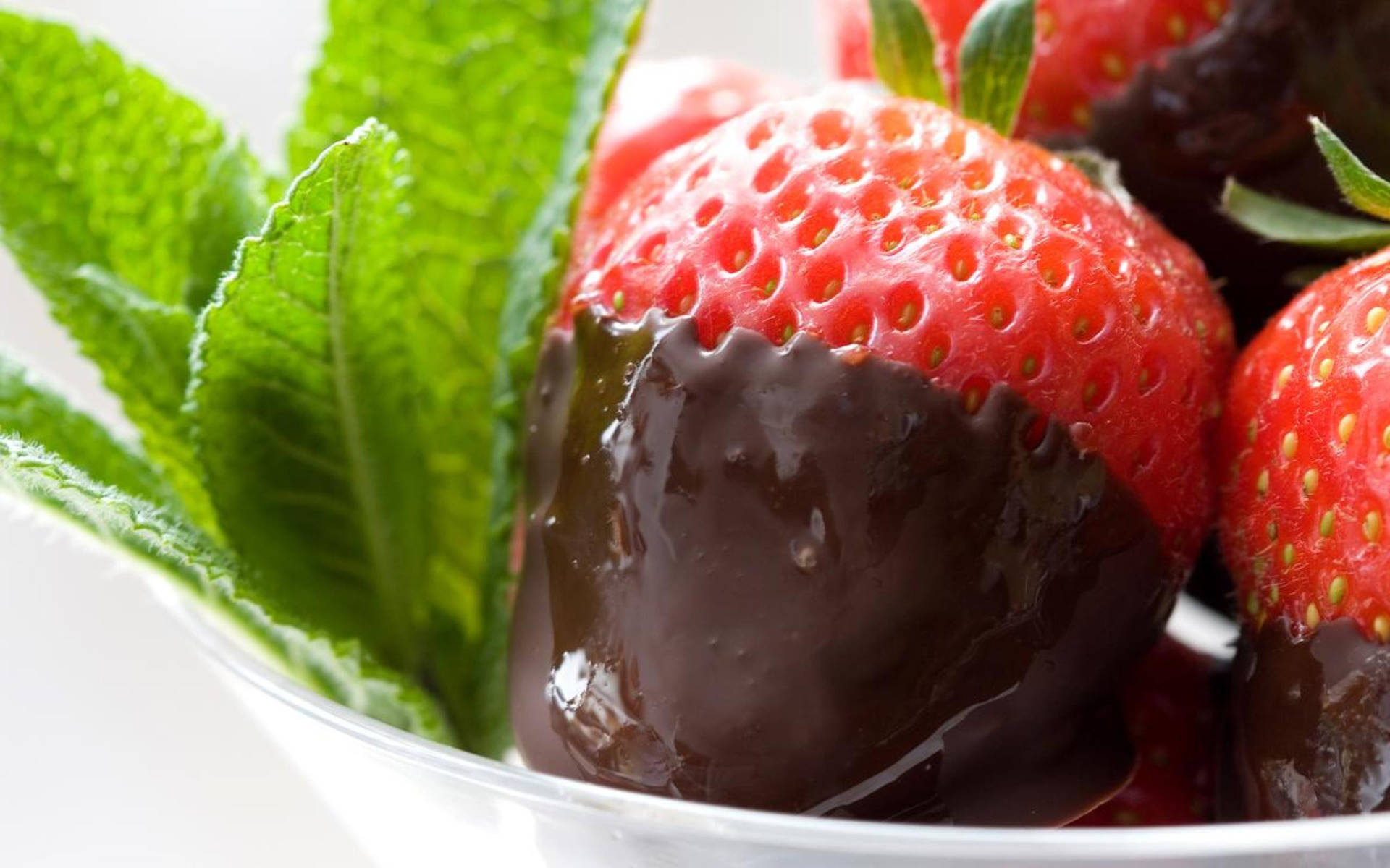 Sweet Chocolate Dipped Strawberry