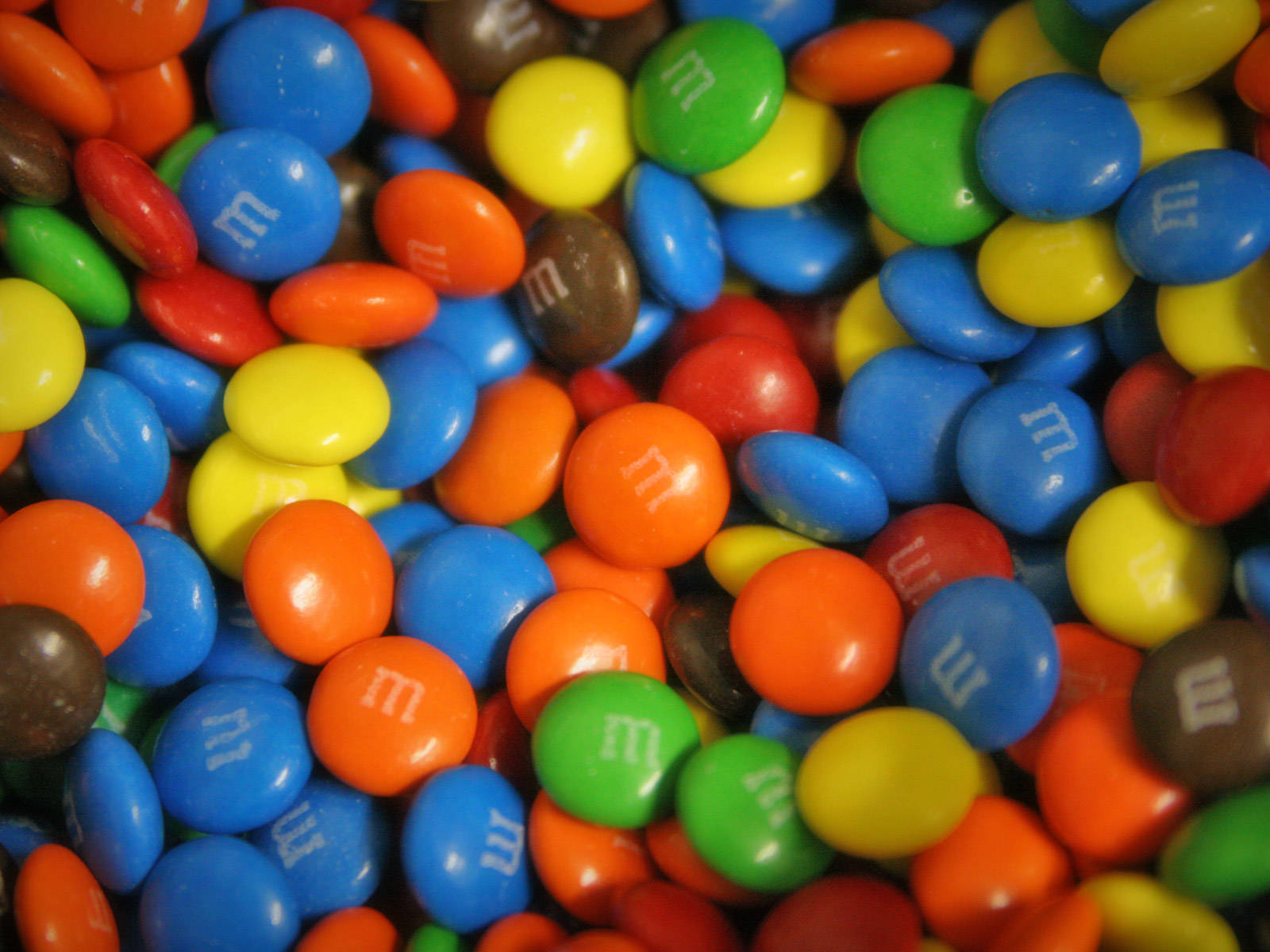 Sweet Chocolate Products Colored M&ms Wallpaper