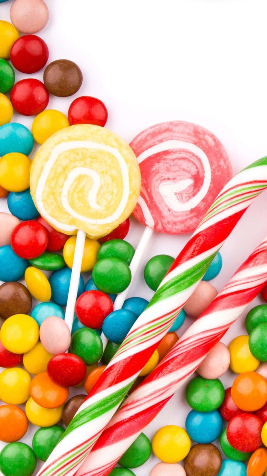 Sweet Delight: A Multi-colored Candy Background