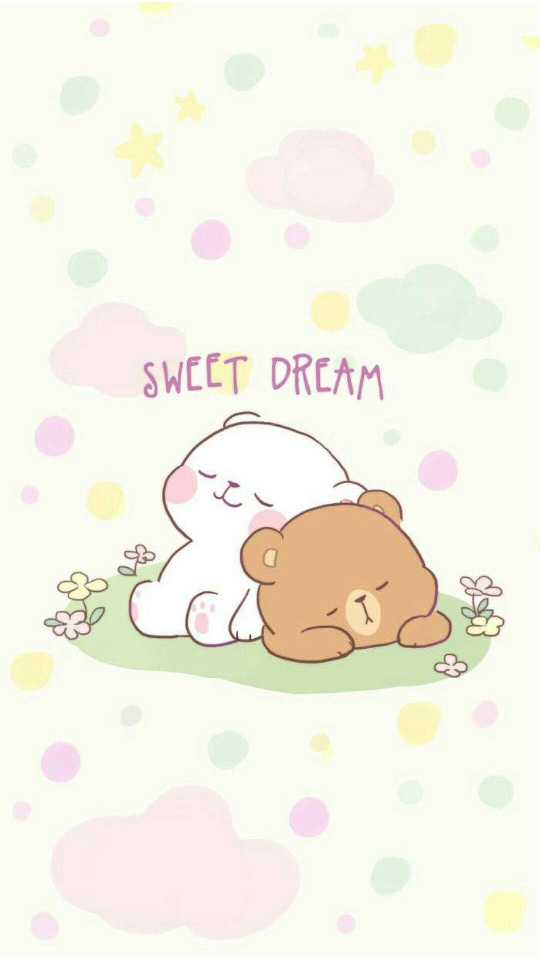"Cherishing Sweet Dreams with Milk and Mocha Bears" Wallpaper