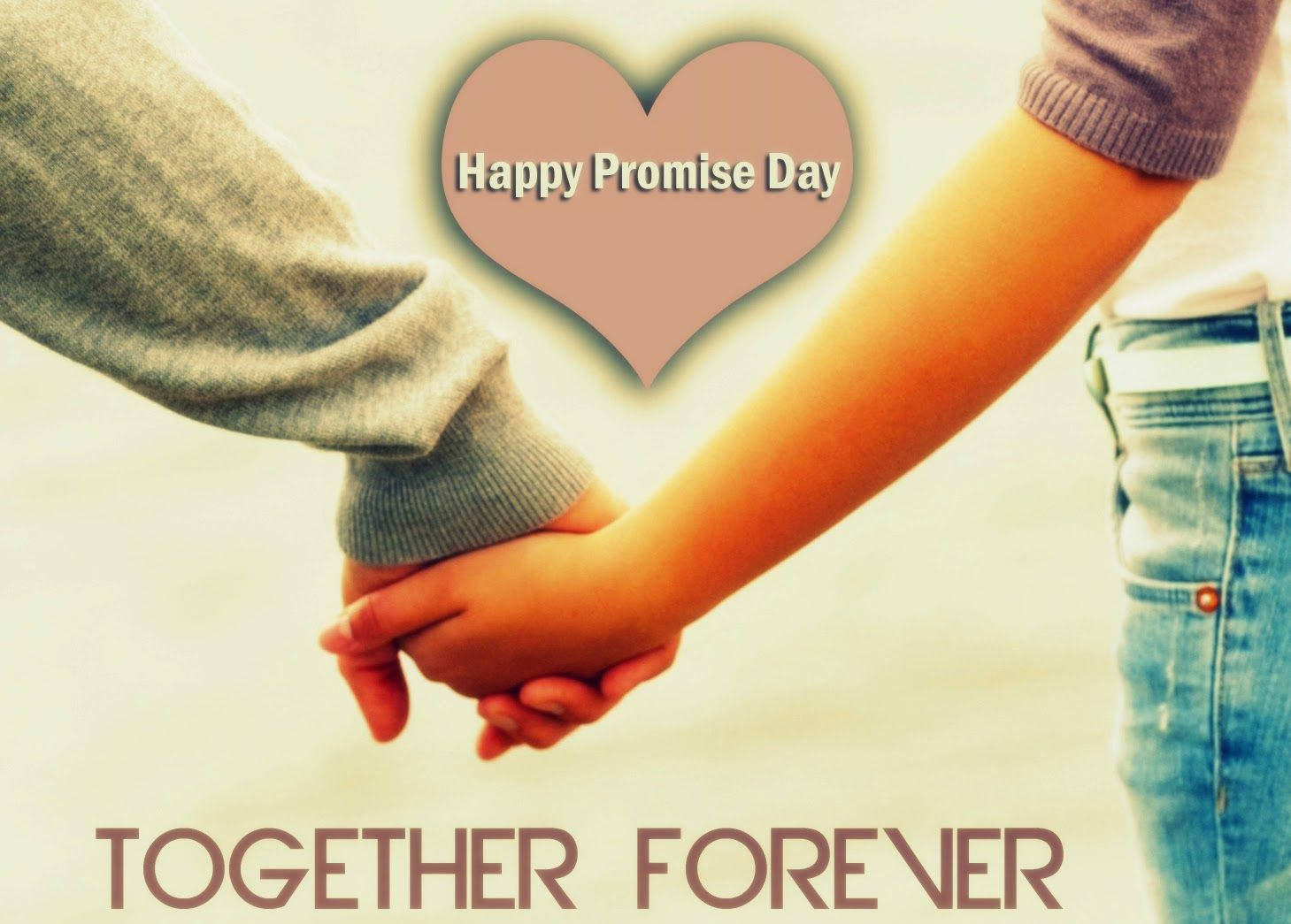 Sweet I Love My Girlfriend Happy Promise Day Wallpaper