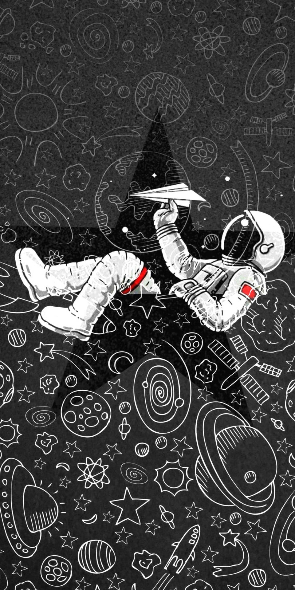 Sweet Illustration Of Spaceman Wallpaper