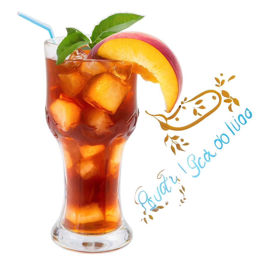 Sweet Peach Iced Tea Png 06242024 PNG