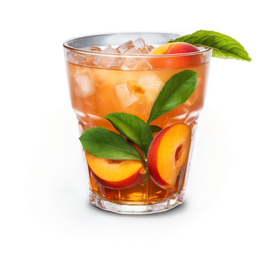 Sweet Peach Iced Tea Png 06242024 PNG