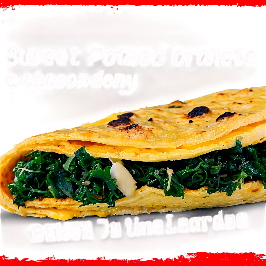 Sweet Potato And Kale Omelette Png 06262024 PNG