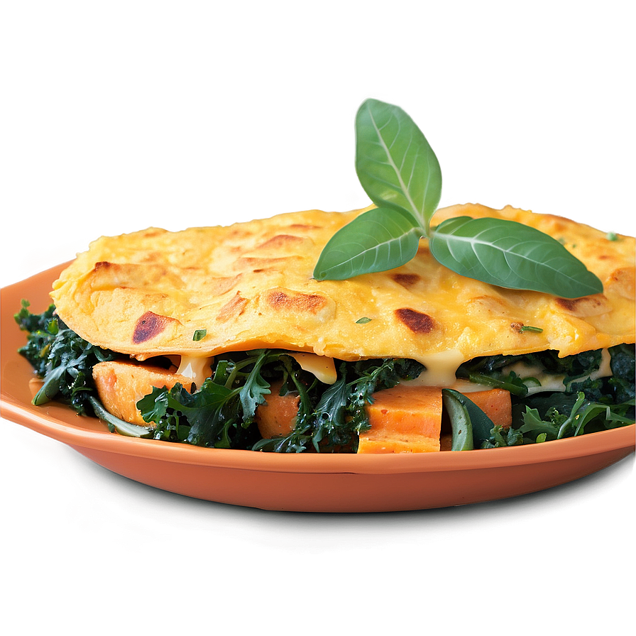 Sweet Potato And Kale Omelette Png 06262024 PNG