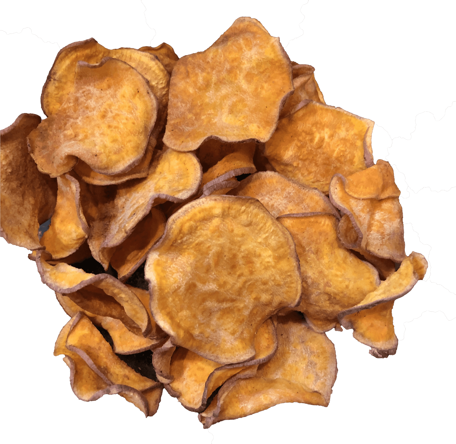Sweet Potato Chips Heap PNG