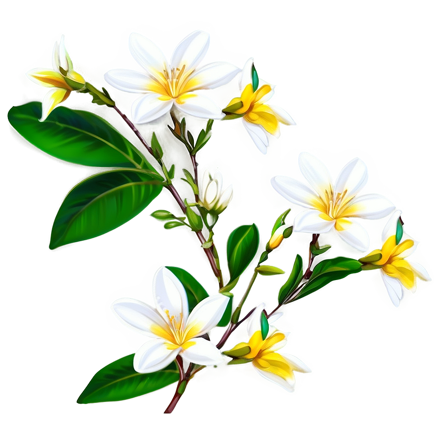 Sweet-scented Jasmine Png Sqb PNG