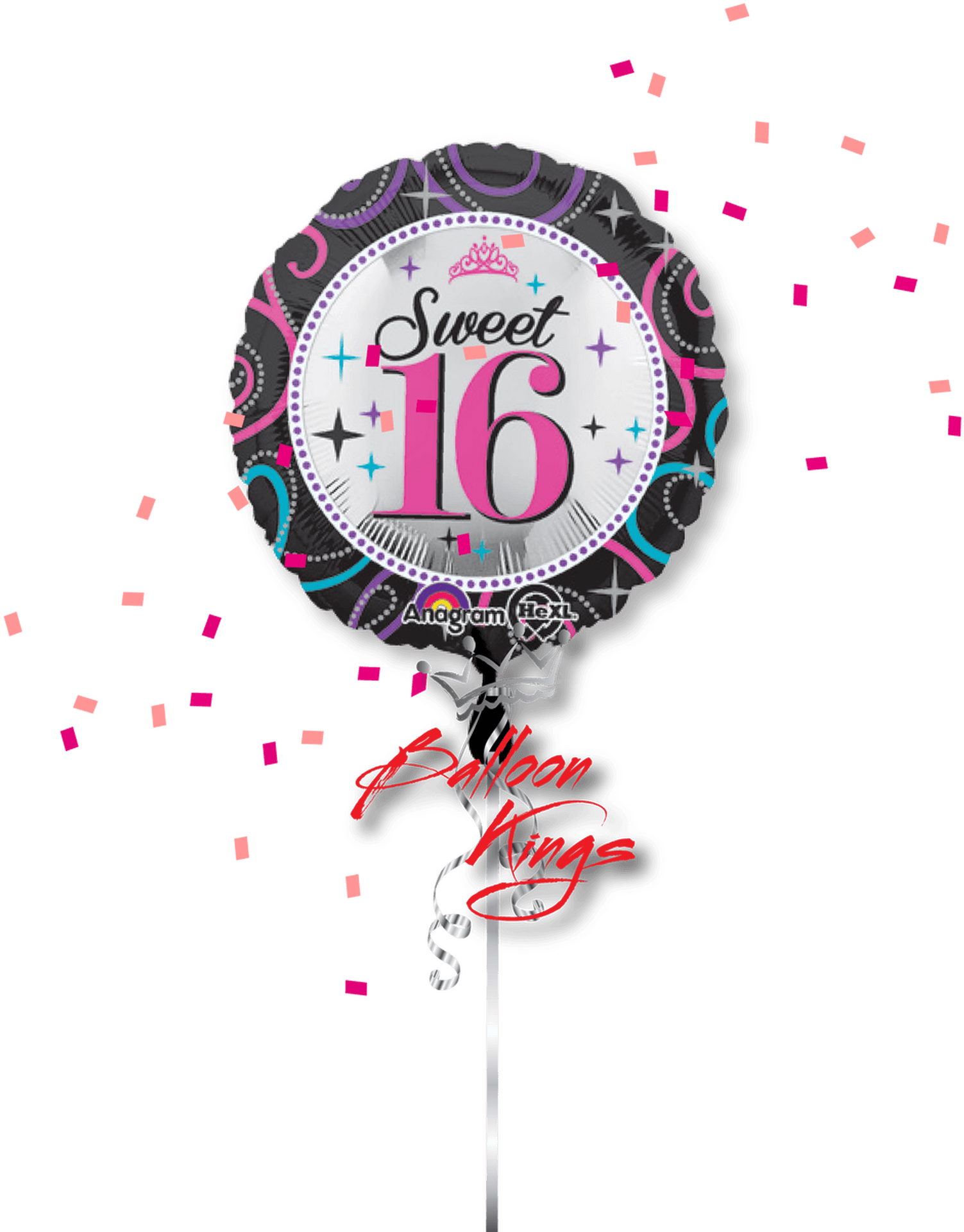 Sweet16 Celebration Balloon PNG