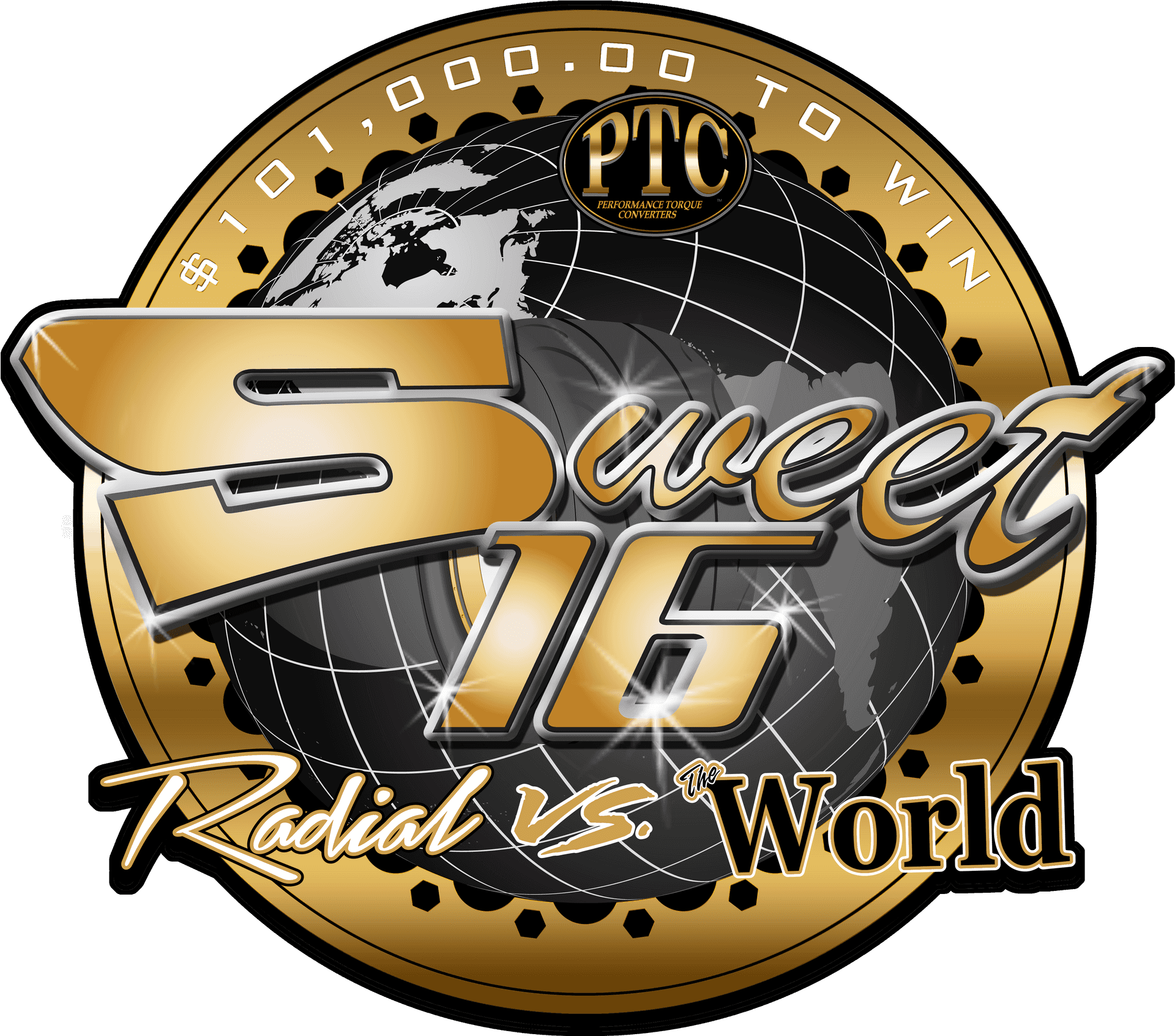 Sweet16 Radial Vs World Logo PNG
