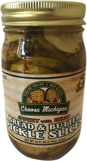 Sweetand Spicy Pickle Slices Jar PNG