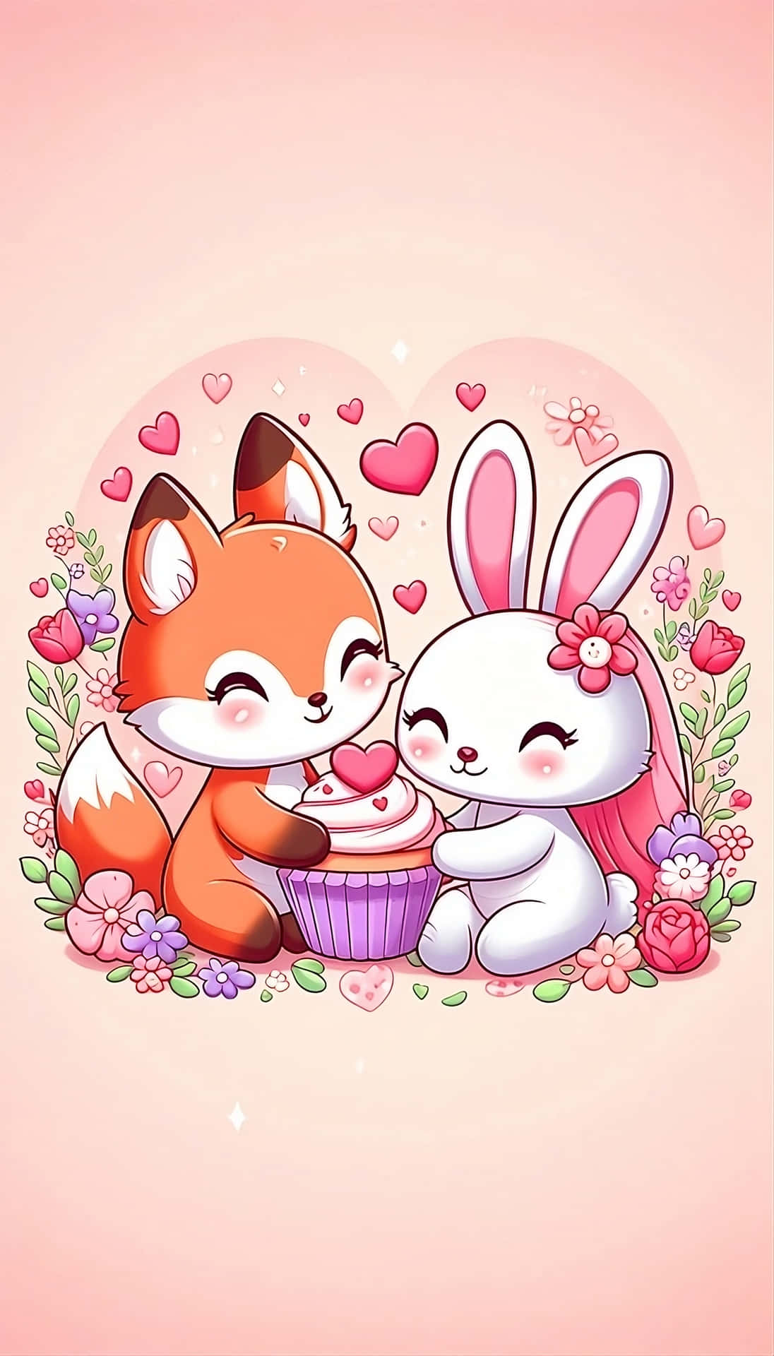Sweetheart Critters Wallpaper