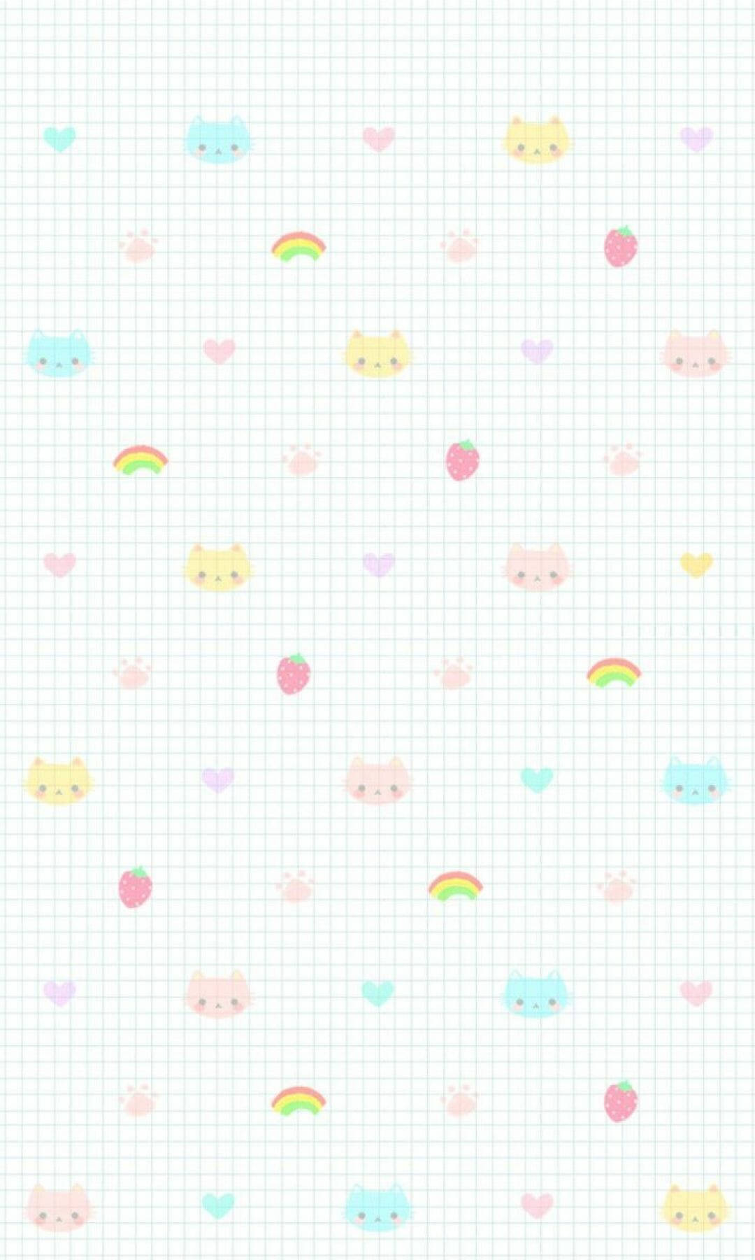 Sweety Pastel Haven - Unleashing The Vibrancy Of Kawaii Culture Wallpaper