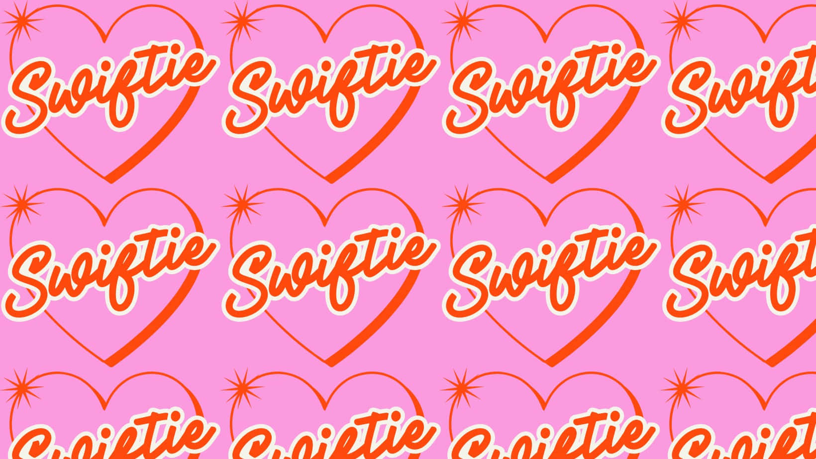 Swiftie Hearts Pattern Wallpaper