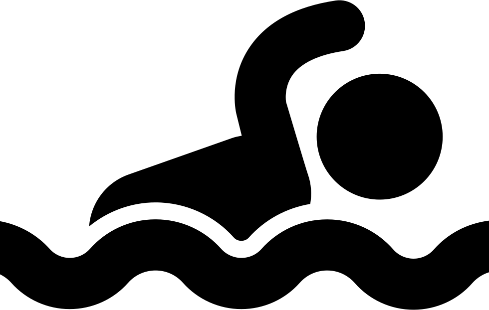 Swimmer Silhouette Graphic PNG
