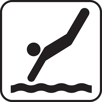 Swimming Pictogram Icon PNG
