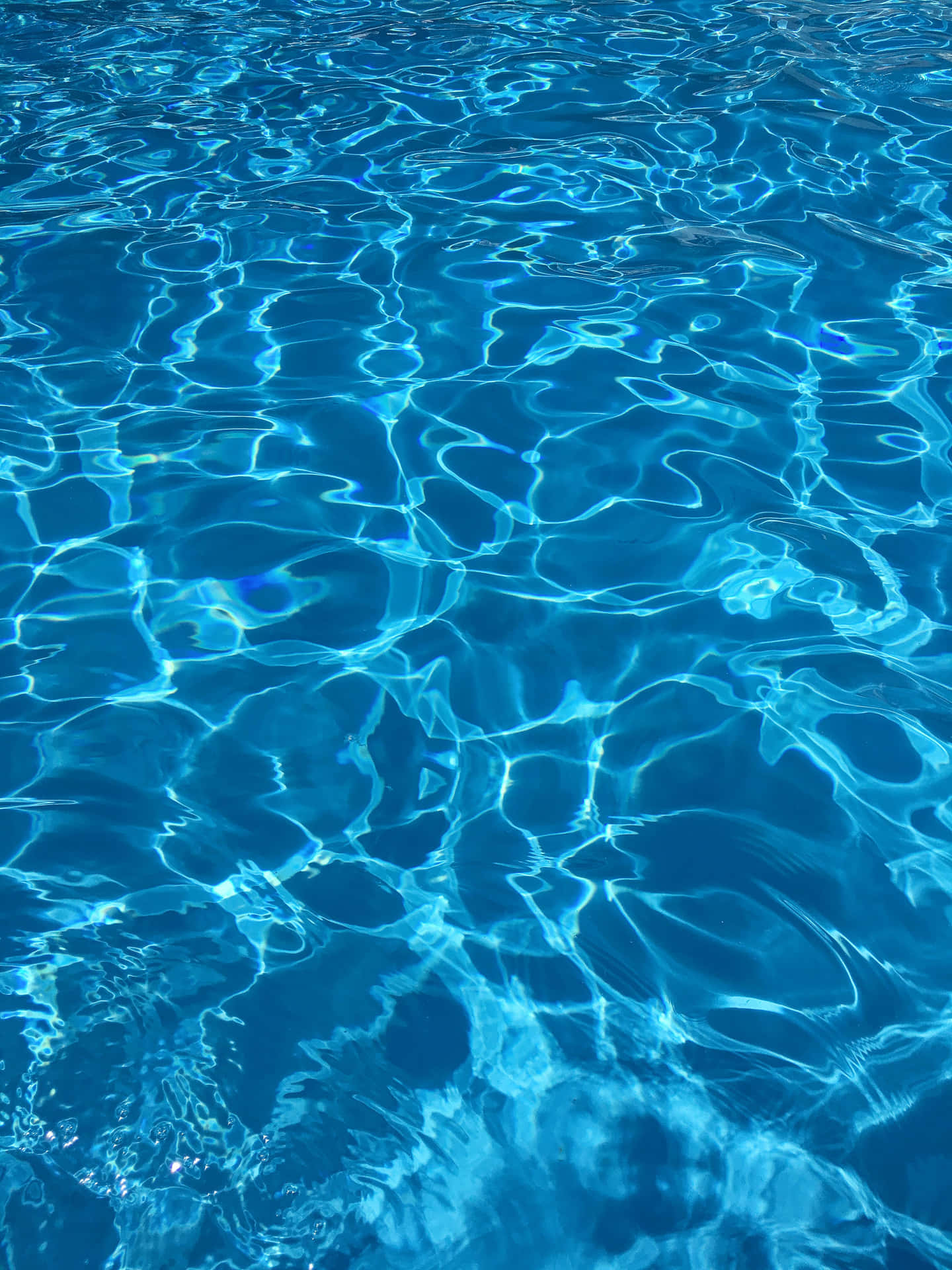 A Blue Pool With Water Ripples
