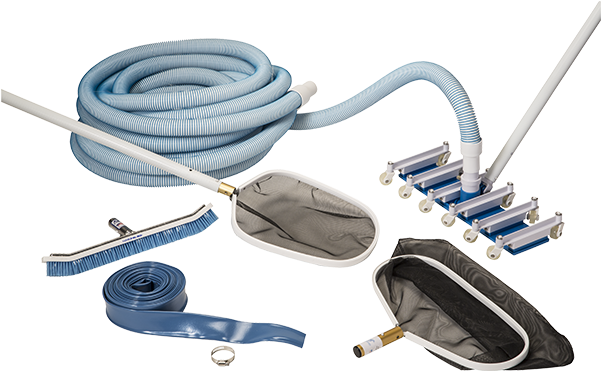 Swimming Pool Cleaning Tools Set PNG