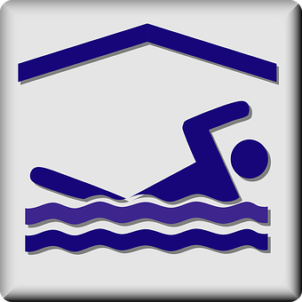Swimming Pool Sign Icon PNG