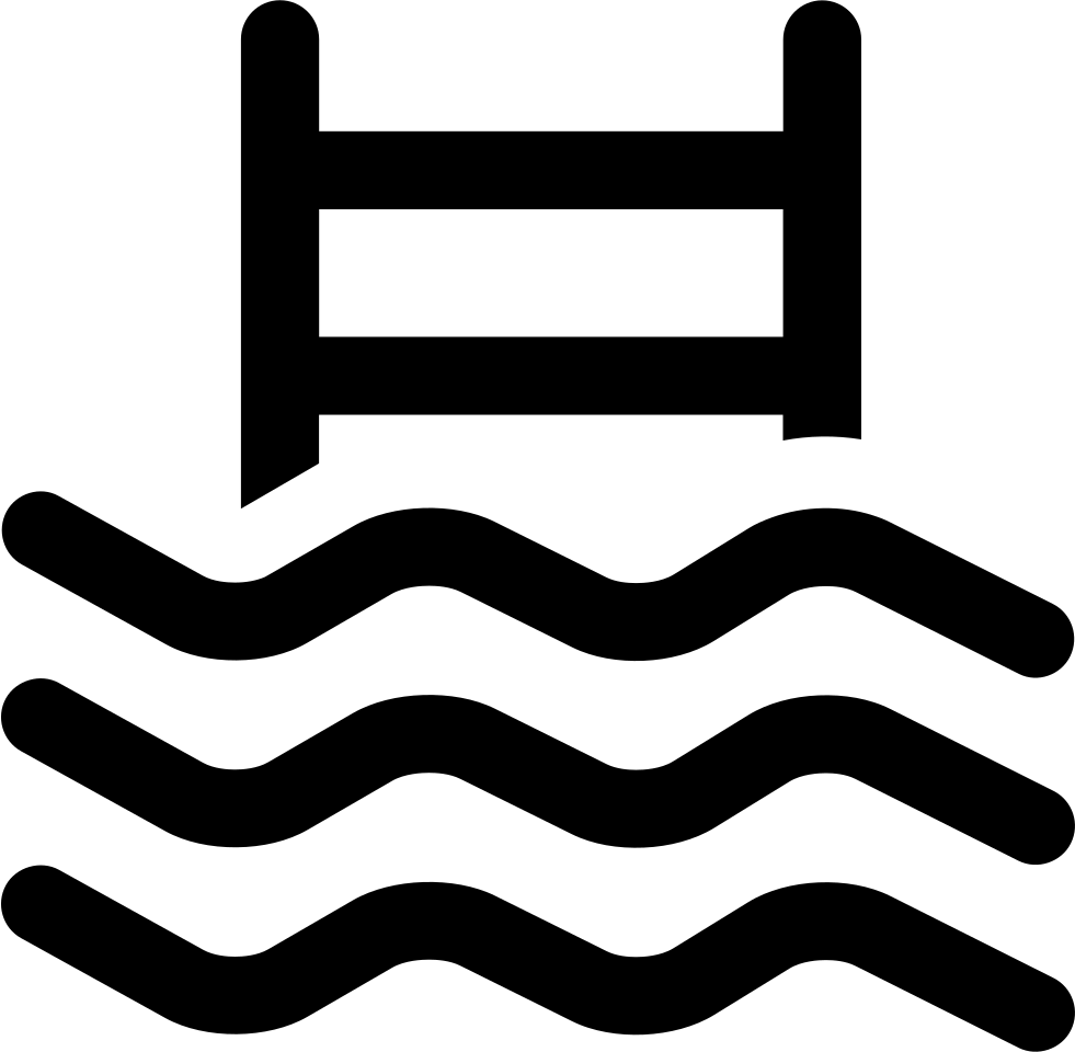 Swimming Pool Water Waves Icon PNG