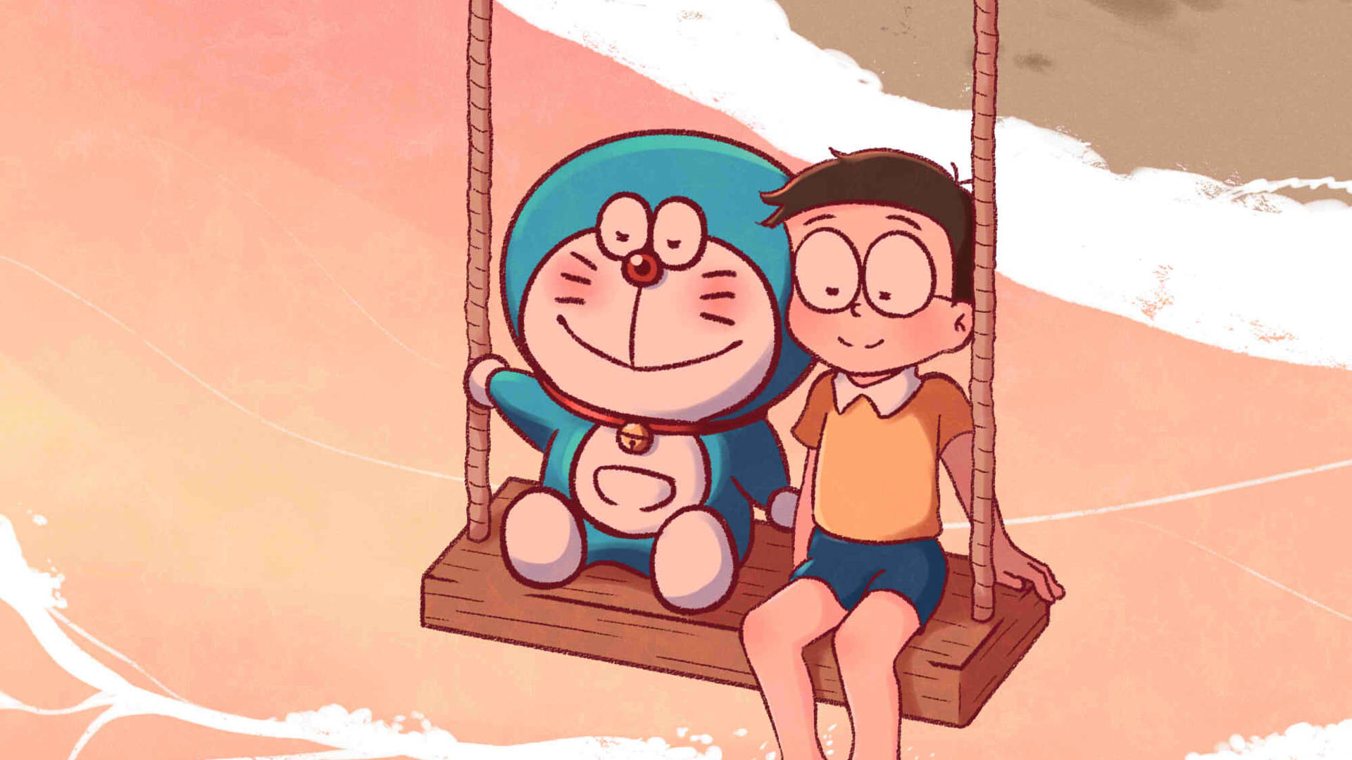 Swing Doraemon 4k Background