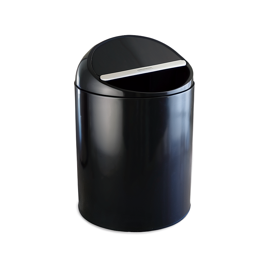 Swing Lid Bin Glossy Black Png 06242024 PNG